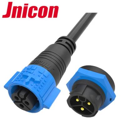 China 20A M19 3pin plug cable connector 3 industrial waterproof pole ip67 waterproof bulkhead electrical socket for sale