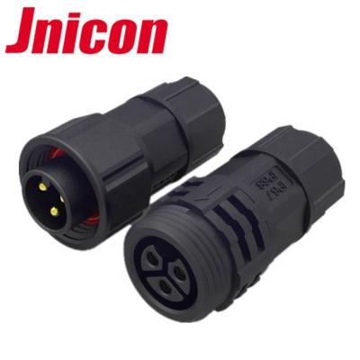 China M19 3pin Plug Automotive Power Cable Male Female Waterproof IP68 Connector With Assembly for sale