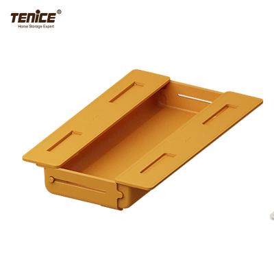 China Tenice Viable Colorful Adjustable Under Desk Drawer Organizer Plastic Tool Storage Box Wholesale for sale