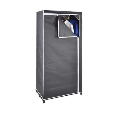 China Moder Collapsible Cheapest Folding Assemble Non Woven Fabric Portable Wardrobe for sale