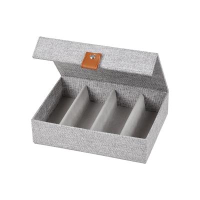 China Tenice Modern Custom Polyester Stacker Style Jewelry Gift Storage Box for sale