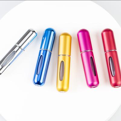 China Non Spill Hot Sale Perfume Bottle Mini Travel Refill Aluminum Perfume Atomizer 5ml for sale