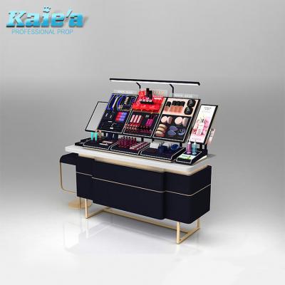 China Counter Modern Cosmetic Shop Display Makeup Device Retail Store Furniture For Cosmetic Display for sale