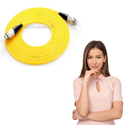 China Ftth factory supply G652D G657A 2.0mm 3.0mm 1M 3M LSZH simplex fc fiber jumper for sale