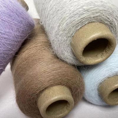 China Mink Knitting Yarn 70% Long Hair 2/13Nm Anti-Static Soft Nylon Blended Angora Rabbit Yarn 30% Angora Yarn for sale