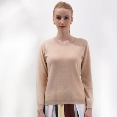 China Anti-Shrink Modern Warm Women Knitwear Soft Pullover Cashmere Sweater for sale