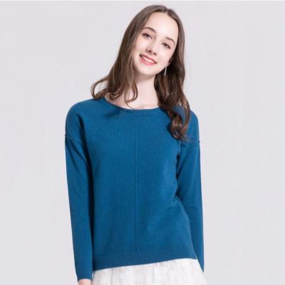 China Women Clothing Knitwear Cashmere Sweater Pullover Anti Shrink Crew Neck for sale