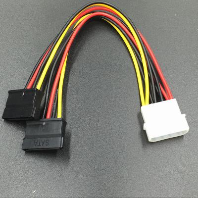 China Classic Type D 4 Pin To SATA 1 Power Cable 2 Min Power Cable for sale