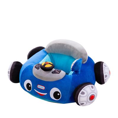 China Pets play and rest new baby learning to rest in a car toy plush sofa cushion baby learning anti-fall seat no legs no hair loss car plush toy for sale