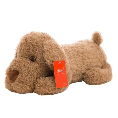 China Genuine MiBu Plush Down Lying Cotton Dog Toy Christmas Gift for Friends and Family Lovers Teddy Dog Plush Toy for sale