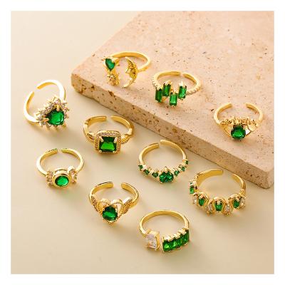 China Fashion Brass Romantic Chunky Princess Ring For Women Peggy's Evil Eye Wholesale Original Creative Ring for sale