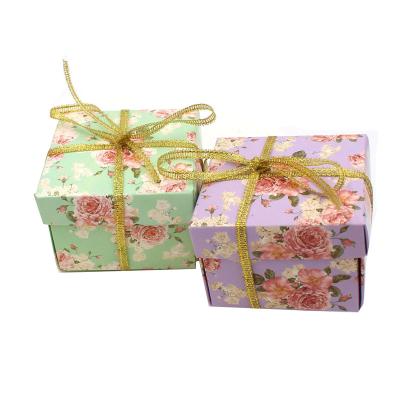 China Recyclable Wholesale Custom Printed Gift Box Wedding Door Gift Candy Box Wedding Favors Gift Boxes for sale