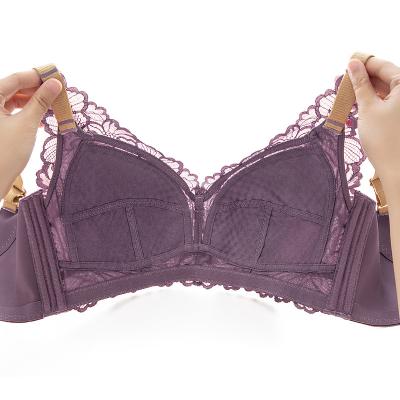 China Breathable plus size underwear, light and breathable cup, full and large bra included without underwire for sale