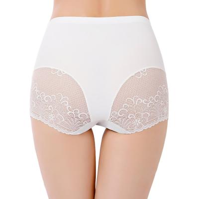 China High Belly Tucker Women Underwear Antibacterial Wholesale Women's Waisted Ice Silk Cotton Underwear Panties for sale