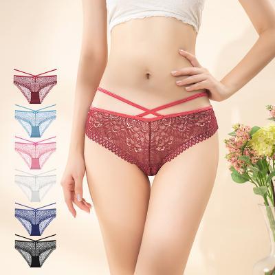 China Women's Soft Underwear Rim Cotton Sexy Panties Penty Lace Low Rise Antibacterial High Quality Women's Underwear for sale