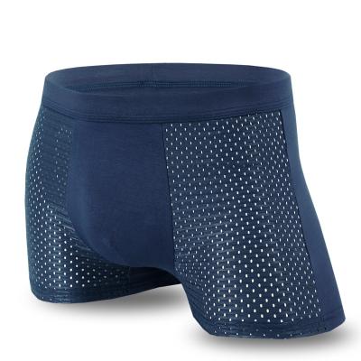 China 2022 Hot Selling Best Selling Antibacterial Men's Mesh Boxer Comfortable Men's High Quality Breathable Underwear for sale