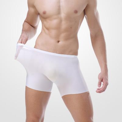 China These Latest Hot Ice Silk Seamless Underwear Men's 3D Boxer Nylon Breathable Seamless Briefs for sale