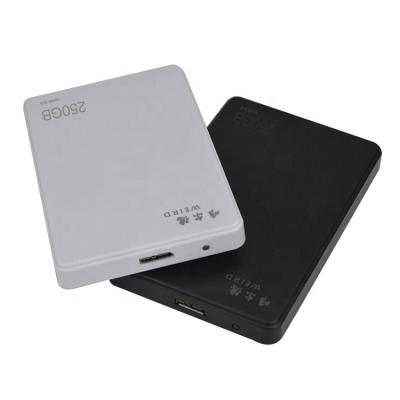 China Hdd Customization Logo High Capacity 250GB 5400RPM Sata HDD Hard Drive Plastic External Portable Disk for sale