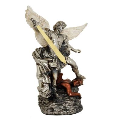 China Europe St Michael Archangel Statue Resin Figurine Home Decor for sale