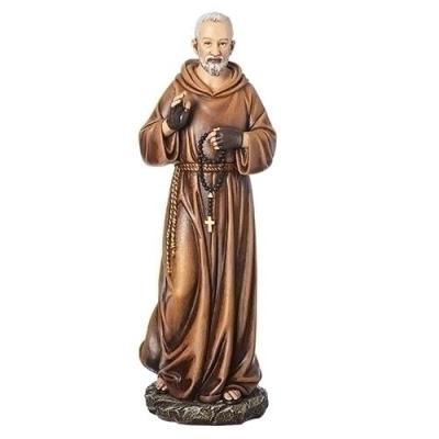 China Saint Of Europe Saint Chaplain Pio Statue Catholic Figure Religious Polyresin for sale