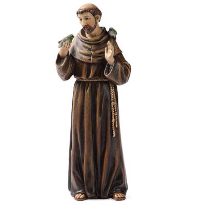 China Europe Garden St Francis Statue Of Assisi Religious Outdoor Figurine for sale