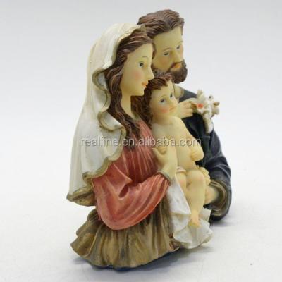 China 3D Ornament Catholic Religious Home Europe Resin Holy Family Wall Hanging Decoration For Custom Designs for sale