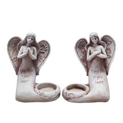 China Wholesale Activities Religious Unique Decorative Concrete Cement Candle Holder for sale