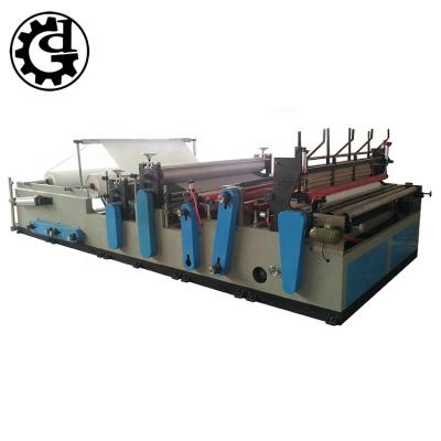 China Factory Automatic Machine For Making Embossing Rewinder Toilet Paper Roll Production Line for sale