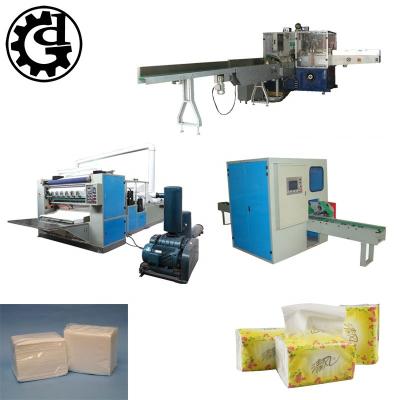 China Full Automatic Factory Embossing Folding Facial Tissue Producing Line Equipment for sale