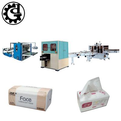 China Factory Good Machinery Full Automatic Facial Paper Folding Producing Line Price for sale