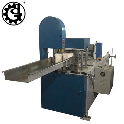 China Paper Industry Nice Embossing Tissue Paper Color Printing Napkin 1/4 Times Automatic Napkin Making Machine for sale