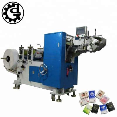 China Mini Pocket Unit Automatic Handkerchief Folding Tissue Folding Paper Type Embossing Converting Machine for sale