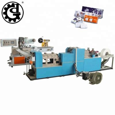 China Automatic Folding Unit Production Line Tissue Paper Wallet Pouch Embossing Folding Machine Package Production Line for sale