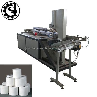 China Automatic Factory Kitchen Paper Roll Strip Saw Cutter Toilet Paper Slitter for sale