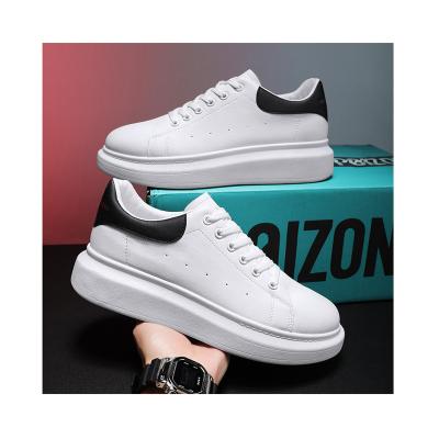 China New Arrival Fashion Trend Size 35-44 Unisex Thick Soled Student White Rubber Shoes 01 for sale