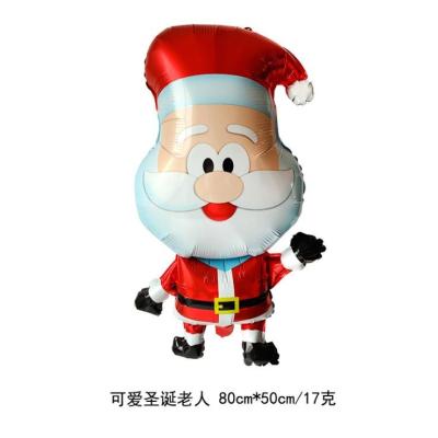 China 2021 Wholesale Foil Balloon Santa Claus Elk Snowman Penguin Decorated Foil Christmas Balloon Movie Christmas Balloon for sale