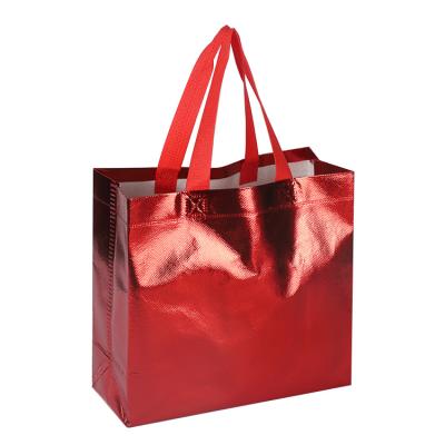 China Eco - Friendly Custom Logo Printed Direct Manufacturer Eco Friendly Supplie Gift Packaging PP Laminated Non Woven Fabric Tote Shopping Bag for sale