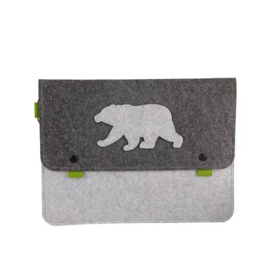 China Eco-friendly 15 Inch 11.6 Inch Laptop Skin Felt Laptop Sleeve Case Cover Documents Storage Cloth Felt Bag for sale