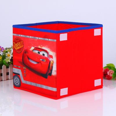 China Lovely Small Foldable Clothes Viable Non Woven Stackable Toy Storage for sale