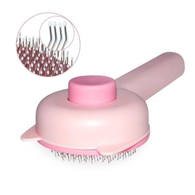 China High Quality Cheap Popular Cat Brush Slicker Brushes Self Cleaning Brush for Cats and Dogs for sale