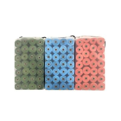 China Stocked High Quality Degradable Green And Pink Dog Poop Bag With Dispensers for sale