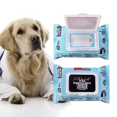 China Dog Cat Wet Wipes Nonwoven Fabric Sustainable Disposable Material for sale