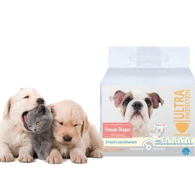 China Stocked Super Absorption Soft Disposable Female Pet Diaper For Dog Diaper for sale