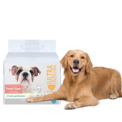 China Stored Cloth Doggie Diapers Sale Dog Diaper Disposable Eco-Friendly Warm Disposable Pet Diapers For Female Dogs for sale