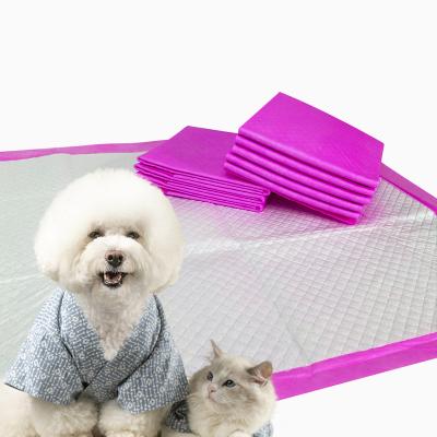 China Super Soft Disposable Eco-Friendly Promotional Dog Stocked Cat Puppy Training Pee Pads For Floor And Carpet Protect With Scent for sale