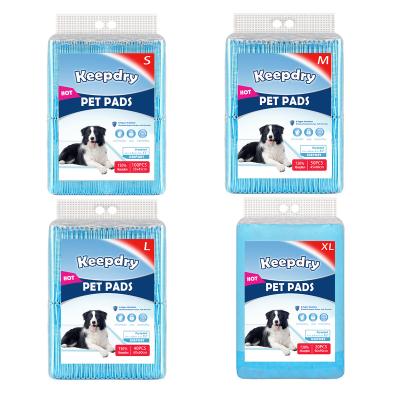 China Stored Dry Outdoor Disposable Dog Pee Pads Pet Training Puppy Pads for sale