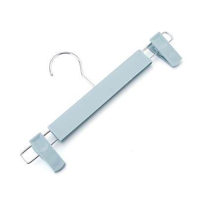 China Behind Doors/On Walls Moving Bracket Long Frosted Kids Soft Color Kids Clothes Pants Hangers for sale