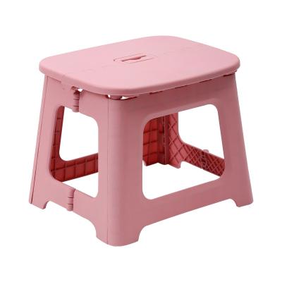 China Factory Outlet Wholesale Custom Foldable Folding Solid Color Minimalist Portable Outdoor Home Plastic Stool for sale