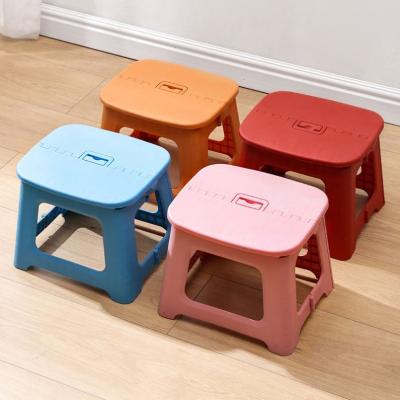 China Foldable Promotion Luxury Children Choose Colorful Handle Telescopic Portable Plastic Folding Step Stool for sale