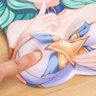 China With Wrist Rest Custom Mouse Pad Printing Colorful Game Nerd Sexy Anime Gel Mouse Pad for sale